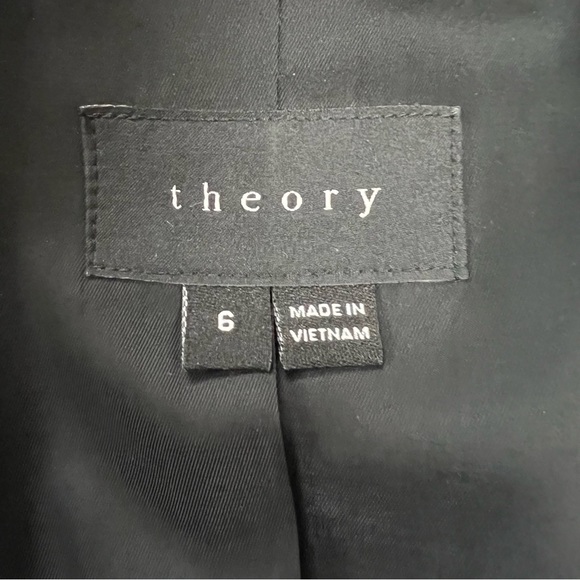 Theory high low black jacket/blazer - Picture 4 of 8